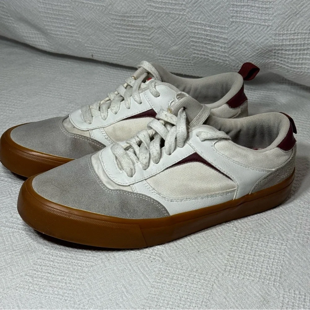 Airwalk Huntington Lace‎ Up Sneakers Men’s  Size 10 Cream White Skate Skateboard